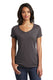 District DT6503 - Women's Very Important Tee V-Neck - Heather Charcoal