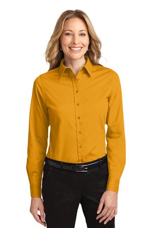 Women's Long Sleeve Easy Care Shirt - Athletic Gold