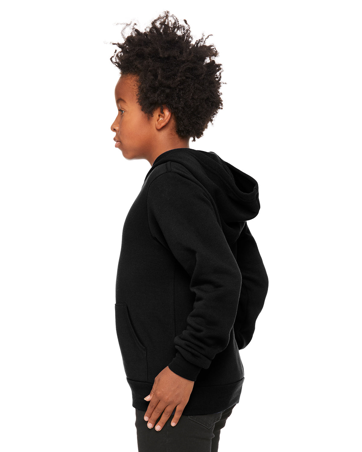 Youth Sponge Fleece Pullover Hoodie - Black