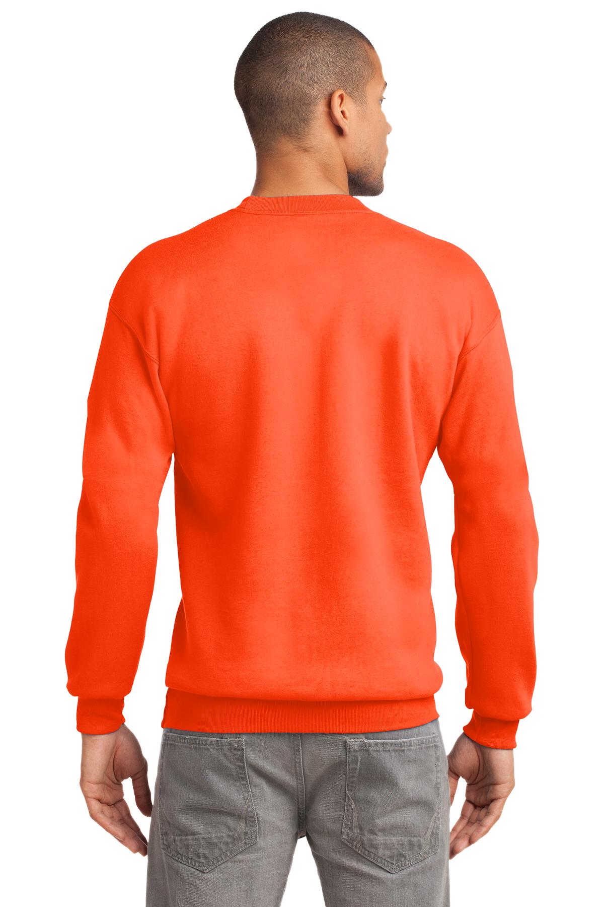 Unisex Tall Essential Fleece Crewneck Sweatshirt - Safety Orange