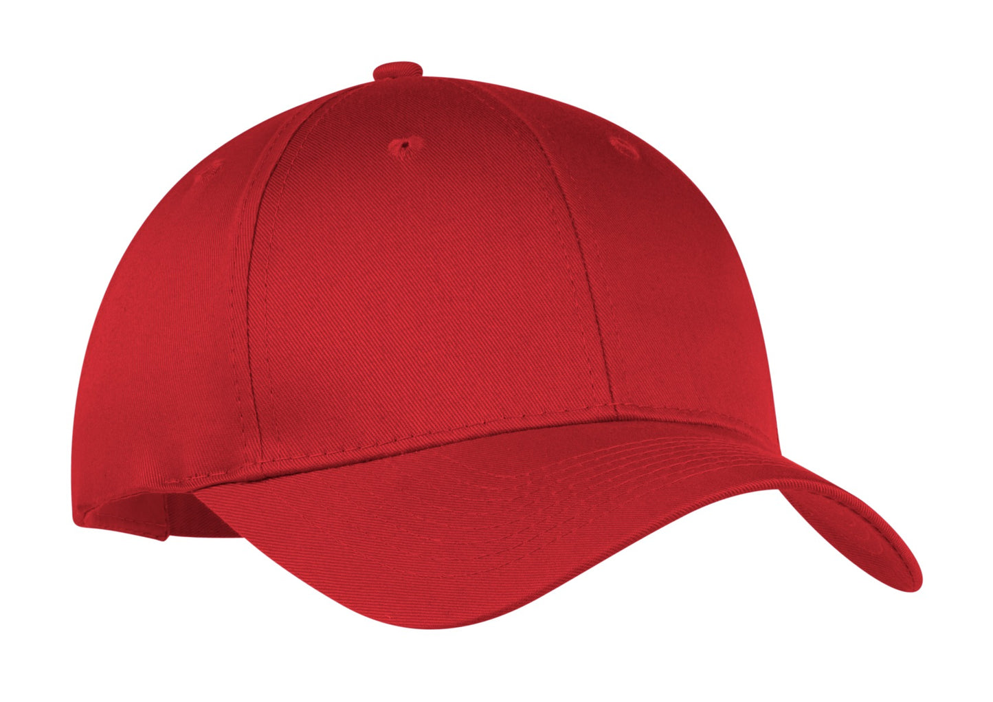 Six-Panel Twill Cap - Red
