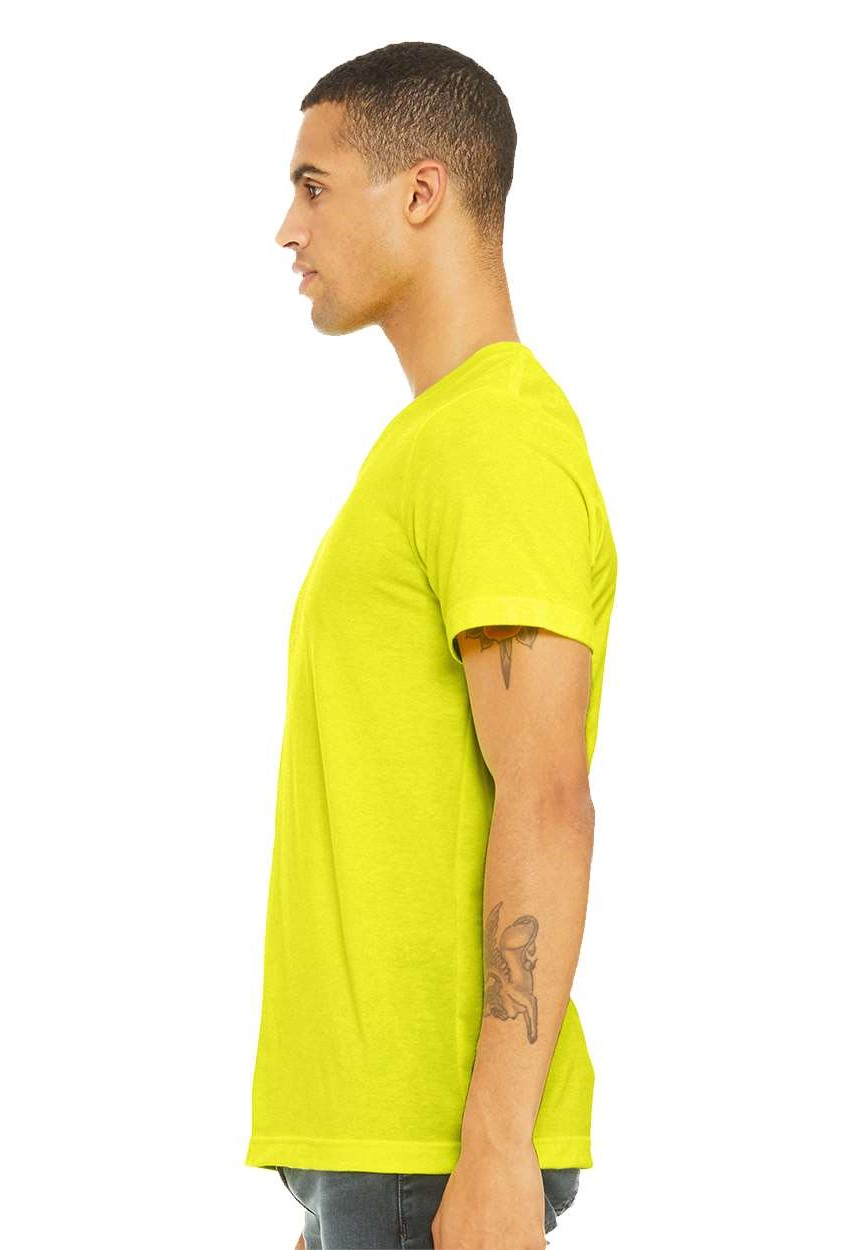 Unisex Jersey Short-Sleeve V-Neck T-Shirt - Neon Yellow