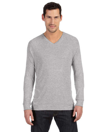 Unisex V-Neck Lightweight Sweater - Heather Athletic
