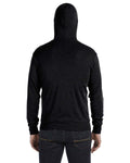 Unisex Triblend Full-Zip Lightweight Hoodie - Black Triblend