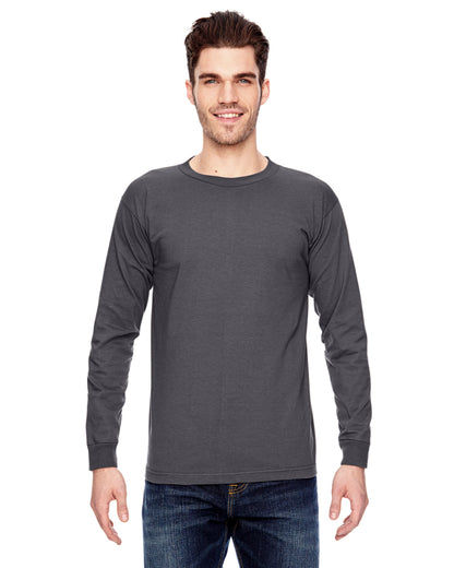 Unisex 100% Cotton Long Sleeve T-Shirt - Charcoal