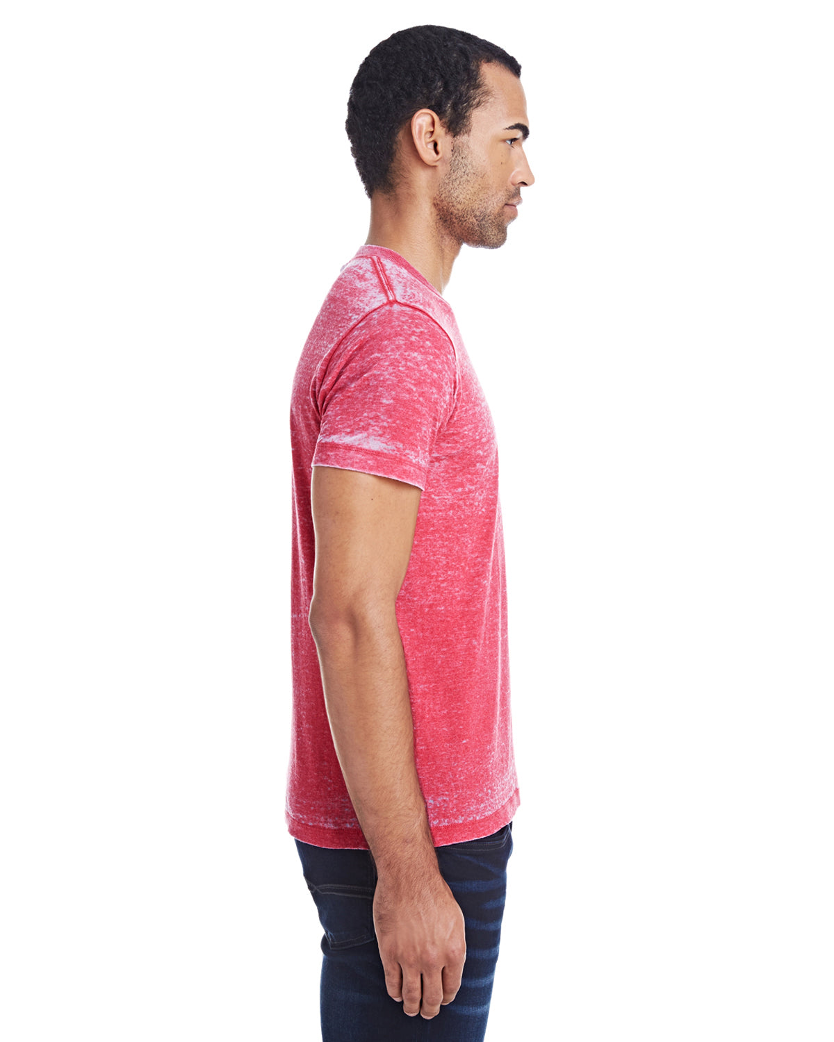 Unisex Acid Wash T-Shirt - Ruby