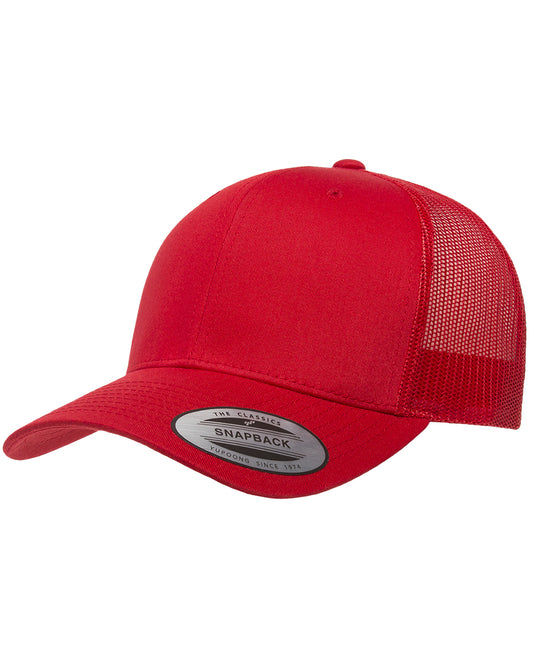 Unisex Retro Trucker Cap - Red