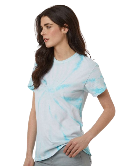 Cyclone Pinwheel Short Sleeve T-Shirt - Pale Turquoise