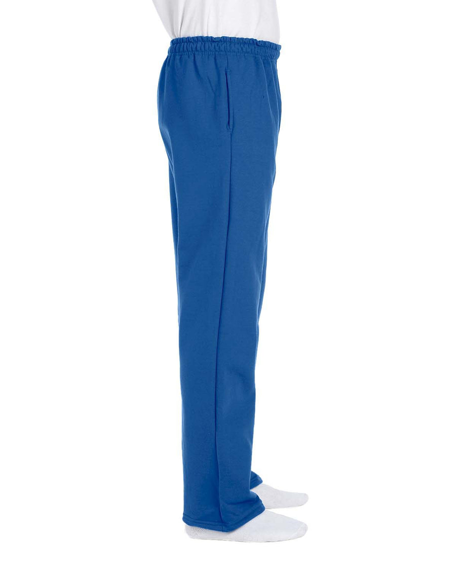 Adult DryBlend® Adult 9 oz., 50/50 Open-Bottom Sweatpants - Royal