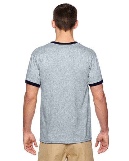 Unisex Ringer T-Shirt - Sport Gray / Black