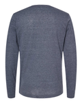 Unisex Poly-Rich Long Sleeve Tee - Heather Navy