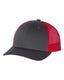 Richardson 115J1 - Low Pro Trucker Cap - Charcoal / Red