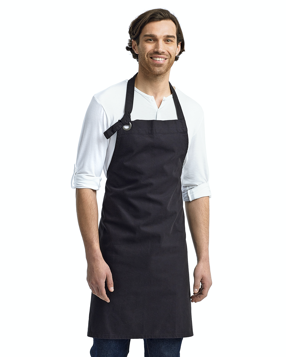 Unisex Calibre Heavy Cotton Canvas Bib Apron - Black