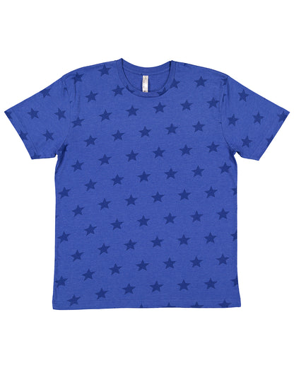 Unisex Star Print T-Shirt - Royal Star