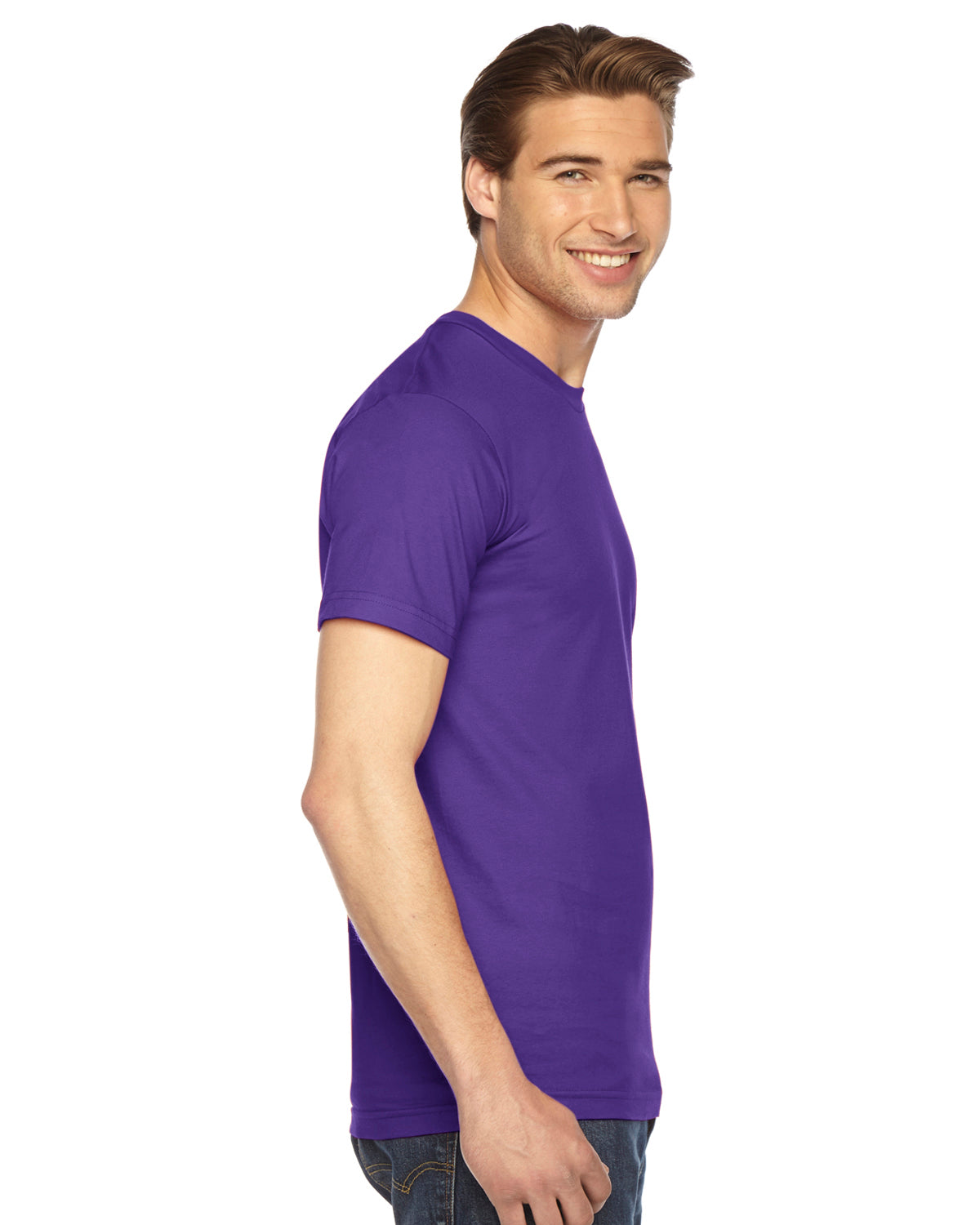 Unisex Fine Jersey Short-Sleeve T-Shirt - Purple