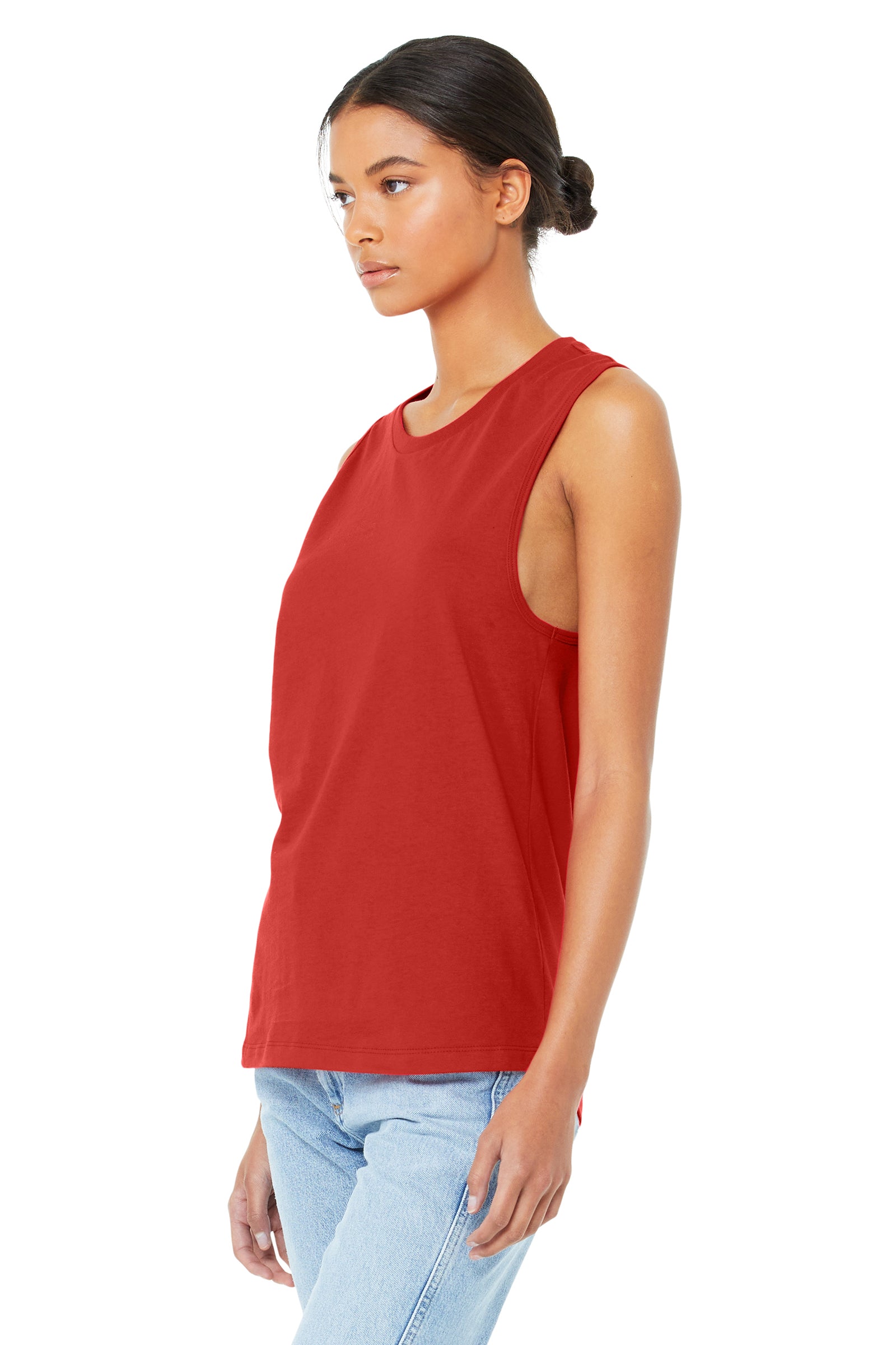Women's Jersey Muscle Tank - Red
