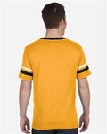 Augusta Sportswear 360 Gold/ Black/ White — on model back