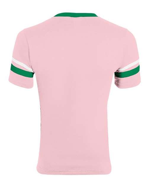 Augusta Sportswear 360 Light Pink/ Kelly/ White — back