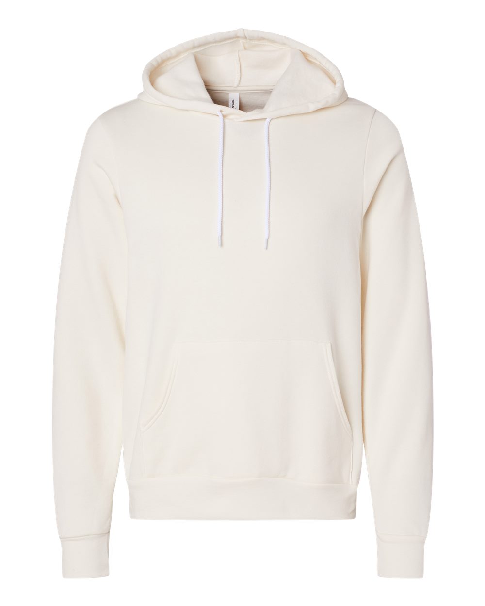 Unisex Sponge Fleece Pullover Hoodie - Natural