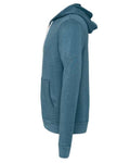 BELLA + CANVAS 3739 Heather Deep Teal — direct side