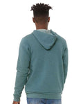 BELLA + CANVAS 3739 Heather Deep Teal — on model back