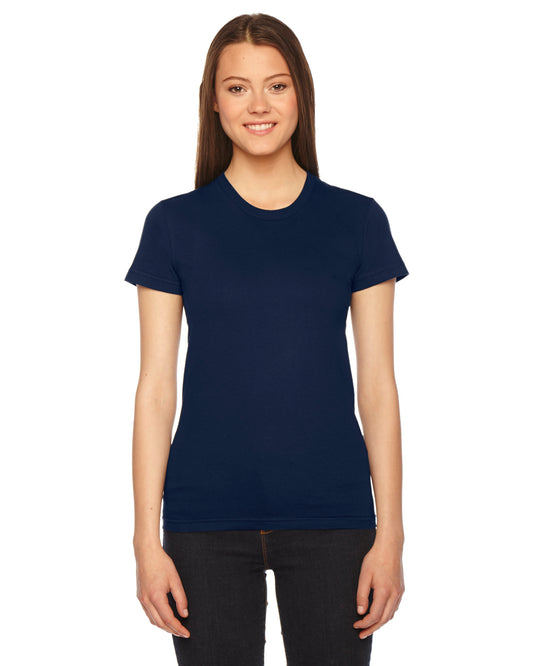 Women's Fine Jersey Short-Sleeve T-Shirt - Navy