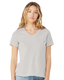 Bella + Canvas 6405 - Women's Relaxed Jersey V-Neck T-Shirt - Silver