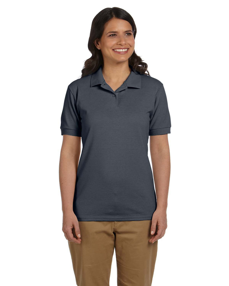 Women's Piqué Polo - Charcoal