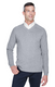 Devon & Jones D475 - Men's V-Neck Sweater - Gray Heather