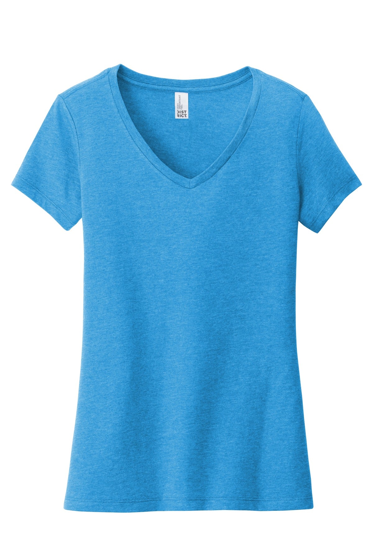 Women's Very Important Tee V-Neck - Heather Bright Turquoise