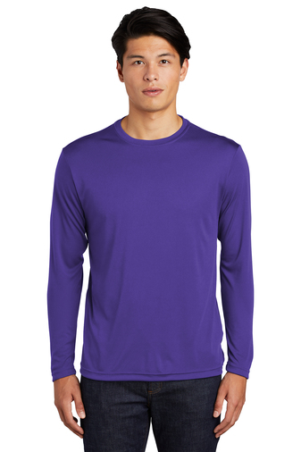 Unisex Long Sleeve PosiCharge Competitor Tee - Purple