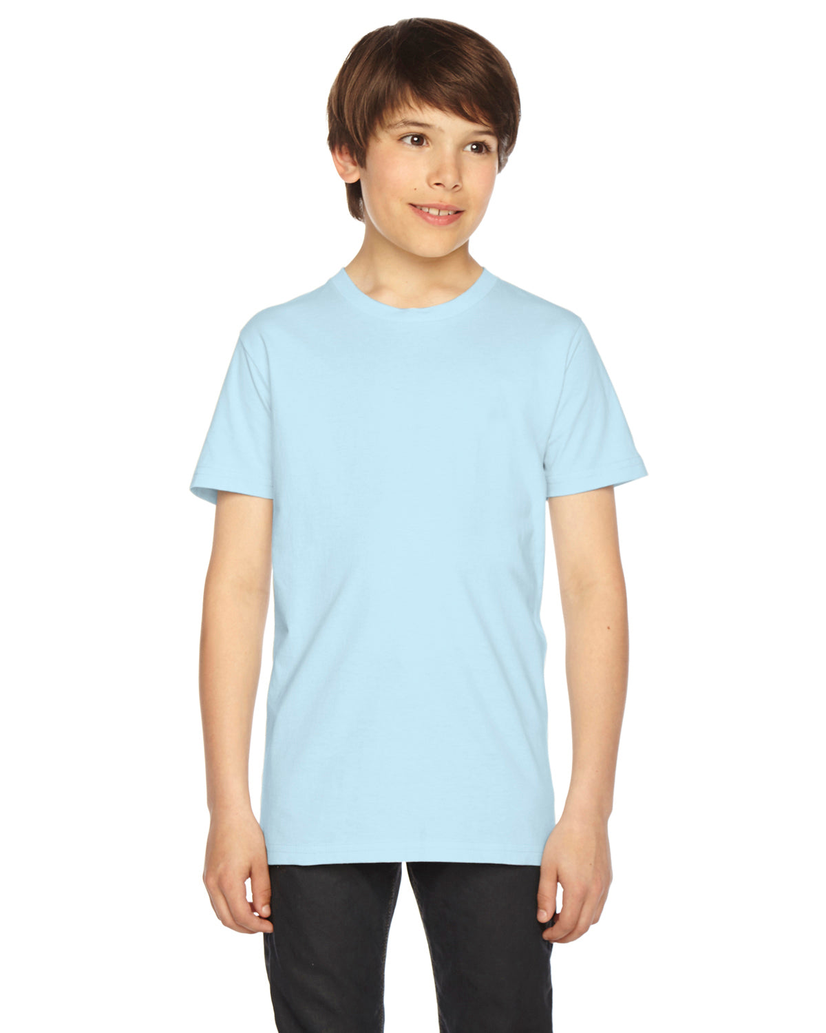 Youth Fine Jersey Short-Sleeve T-Shirt - Light Blue