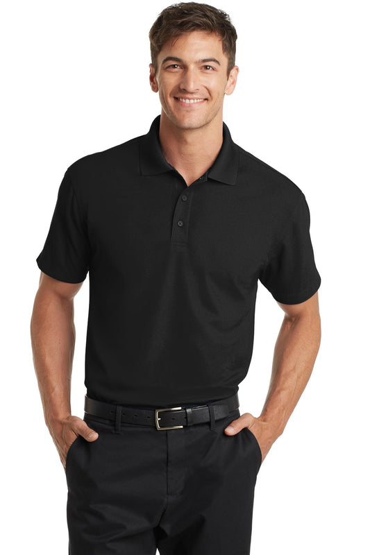 Unisex Dry Zone Grid Polo - Black