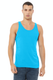 Bella + Canvas 3480CVC - Unisex Heather CVC Tank - Neon Blue