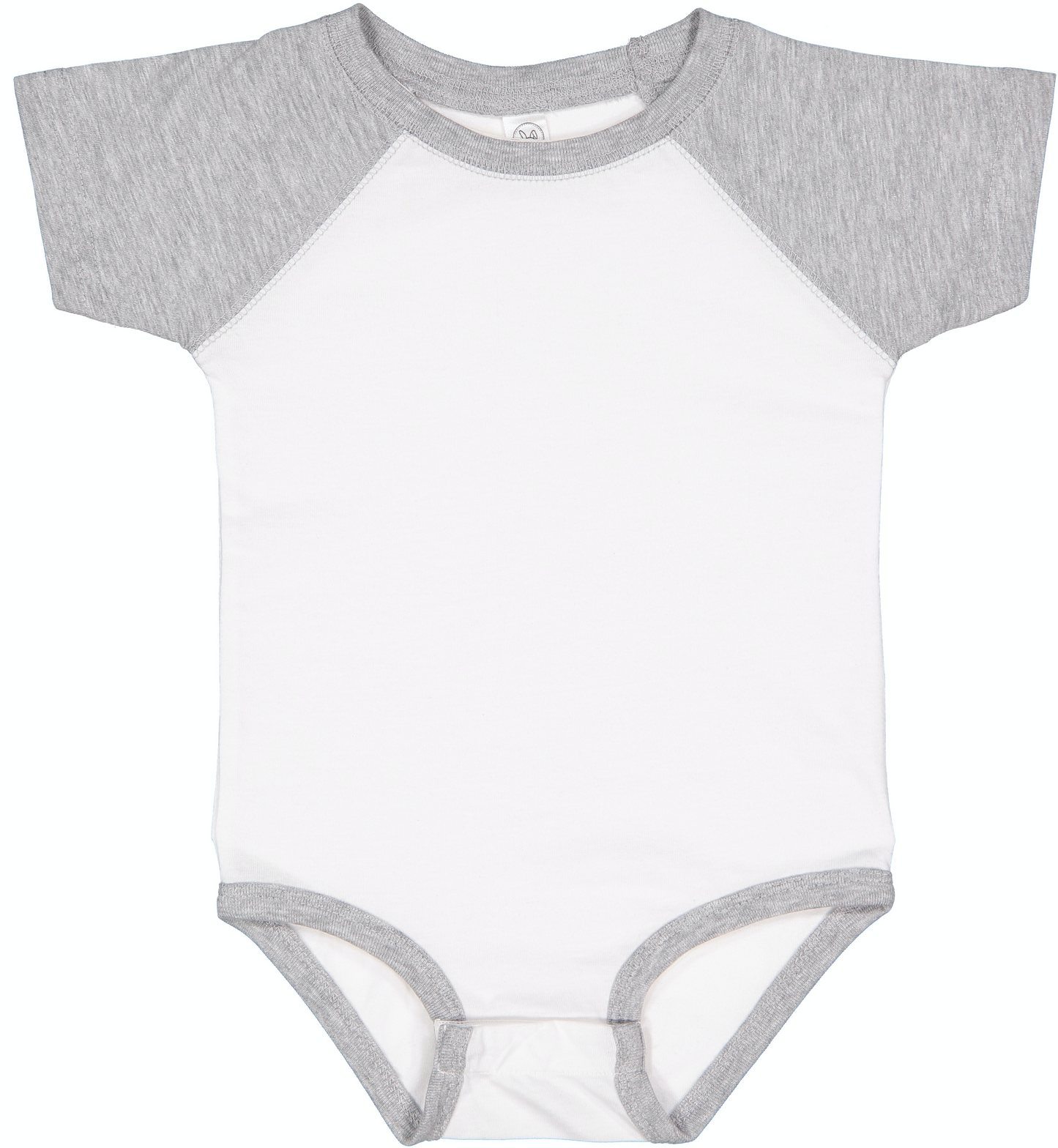 Infant Baseball Bodysuit - White / Vintage Heather