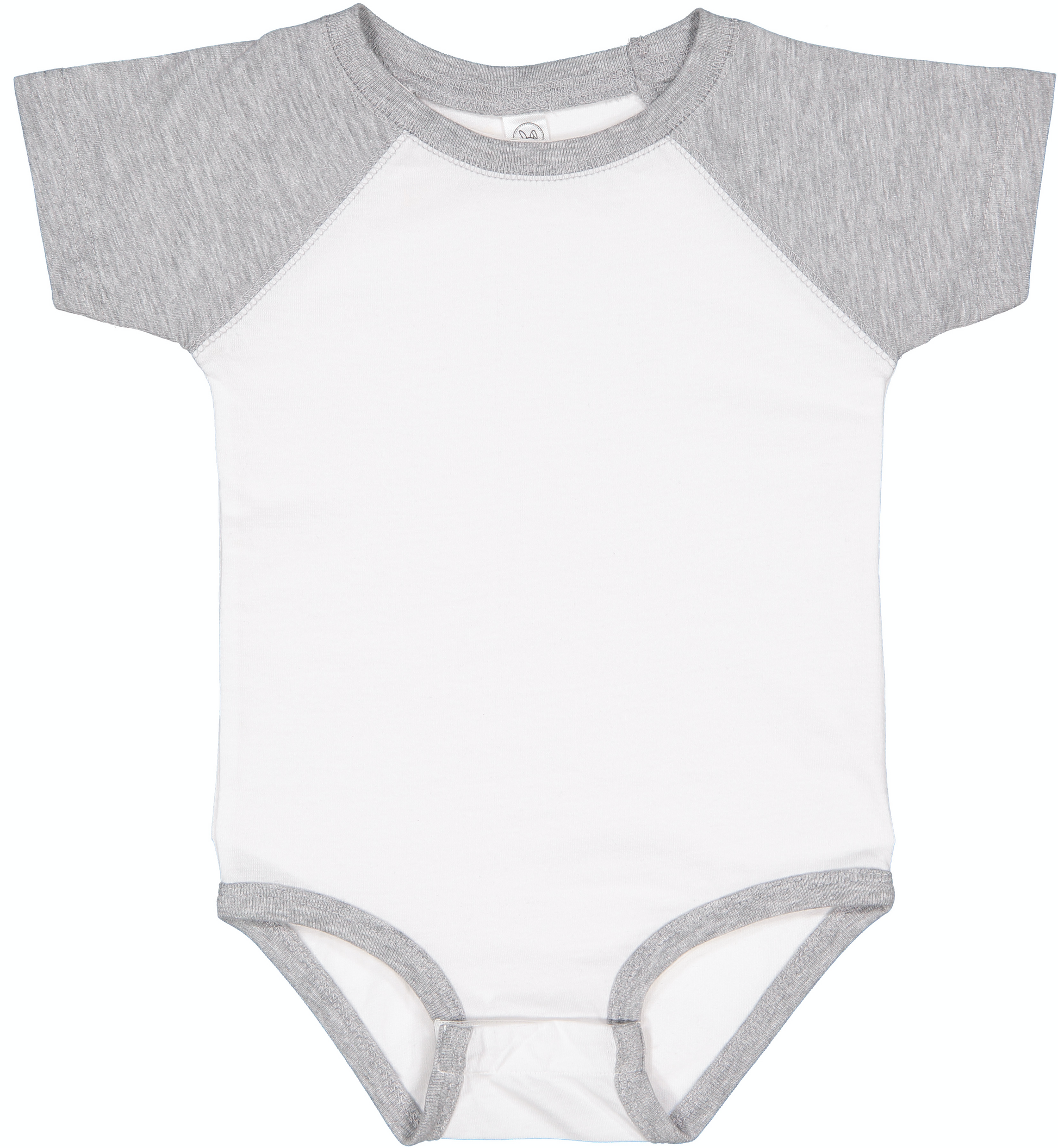 Infant Baseball Bodysuit - White / Vintage Heather