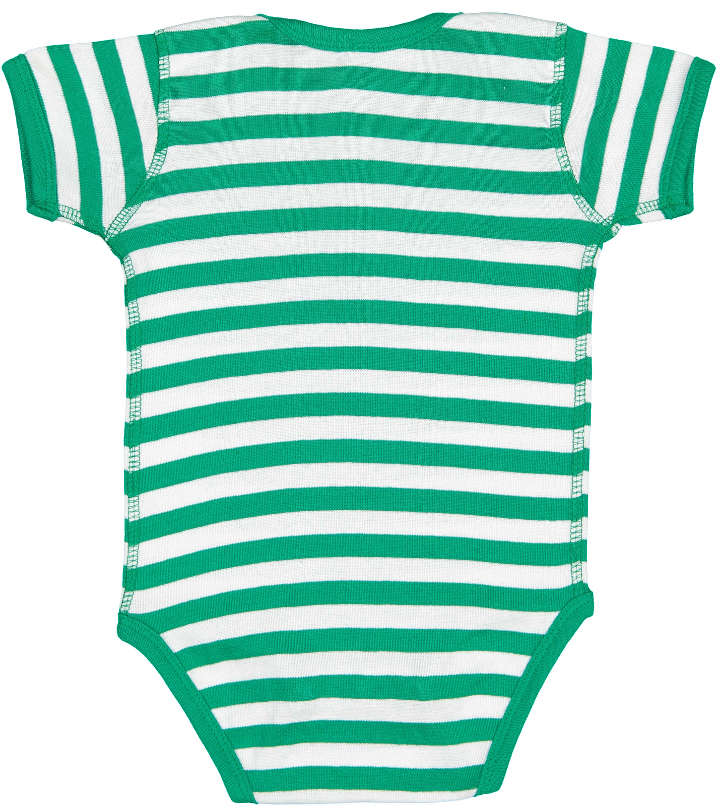 Infant Baby Rib Bodysuit - Kelly / White Str