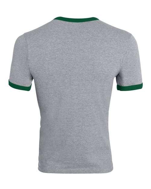 Augusta Sportswear 710 Athletic Heather/ Dark Green — back