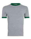 Augusta Sportswear 710 Athletic Heather/ Dark Green — front