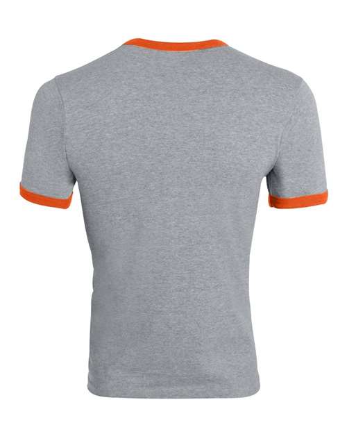 Augusta Sportswear 710 Athletic Heather/ Orange — back