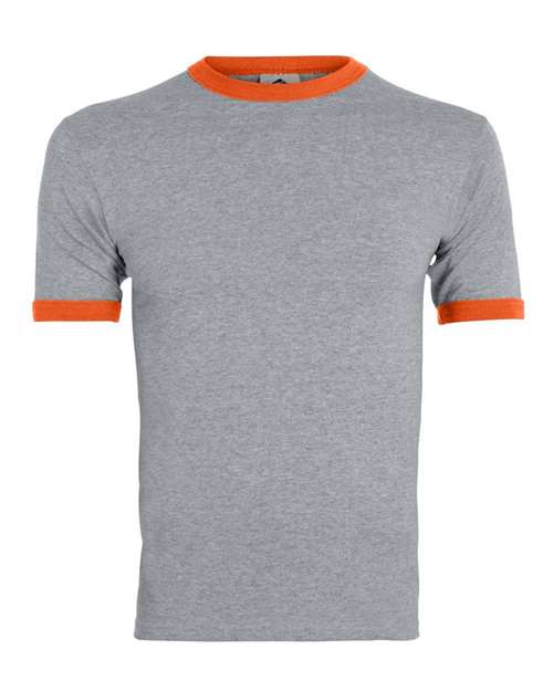 Augusta Sportswear 710 Athletic Heather/ Orange — front