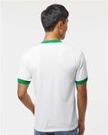 Augusta Sportswear 710 White/ Kelly — on model back