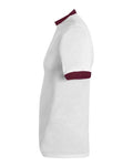 Augusta Sportswear 710 White/ Maroon — direct side