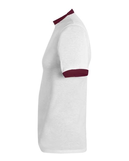 Augusta Sportswear 710 White/ Maroon — direct side