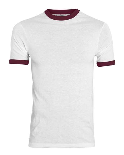 Augusta Sportswear 710 White/ Maroon — front