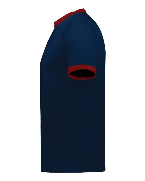 Augusta Sportswear 710 Navy/ Red — direct side