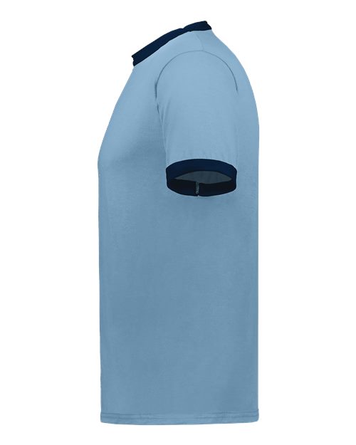 Augusta Sportswear 710 Light Blue/ Navy — direct side