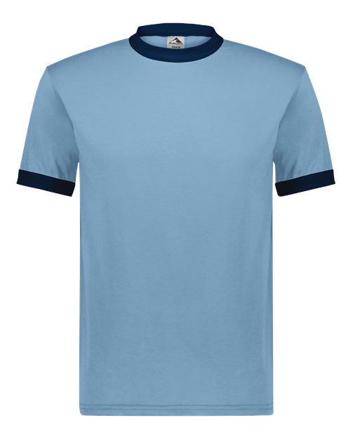 Augusta Sportswear 710 Light Blue/ Navy — front