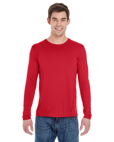 Unisex Performance®  Long-Sleeve Tech T-Shirt - Red