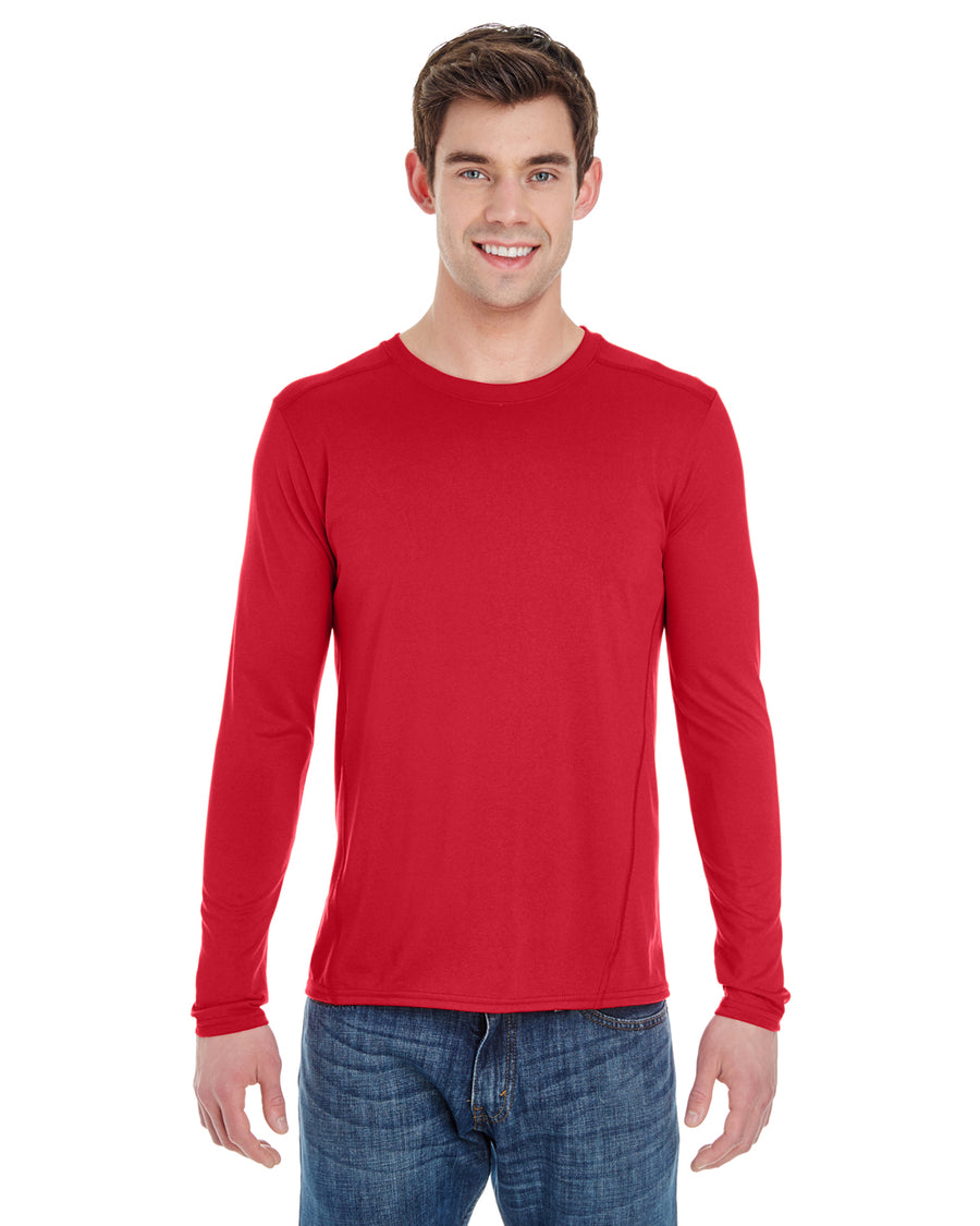 Unisex Performance®  Long-Sleeve Tech T-Shirt - Red